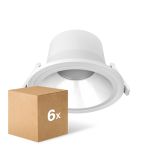 Multipack 6x Noxion LED Downlight Apollo V2.0 15-25W 1800-3060lm 60D - 830/840 CCT | 220mm - Cutout 200mm