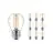 Multipack 10x Philips Master Value LED Lustre E27 Ball Filament Clear 3.4W 470lm - 927 Extra Warm White | Best Colour Rendering - Dimmable - Replaces 40W