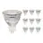 Multipack 10x Noxion LED Spot GU5.3 MR16 6.1W 621lm 36D - 830 Warm White| Replaces 50W