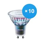 Multipack 10x Philips MASTER LED Spot ExpertColor GU10 PAR16 3.9W 280lm 36D - 930 Warm White | Best Colour Rendering - Dimmable - Replaces 35W